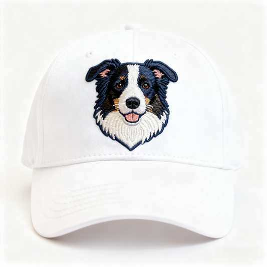 British Countryside Dog Cap - Labrador/Border Collie Embroidered Sun Hat for Dog Lovers