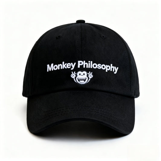 Monkey Philosophy Freedom Philosophy Baseball Cap - Stylish Monkey Embroidery Cool Street Sun Hat