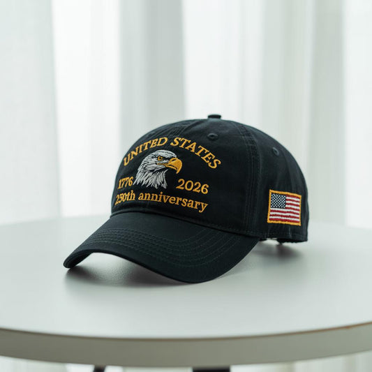 Embroidered Usa 250th Anniversary Cap American Eagle Cap Patriotic Hat 250th Anniversary Embroidered Baseball Us Tribute Retro Cap