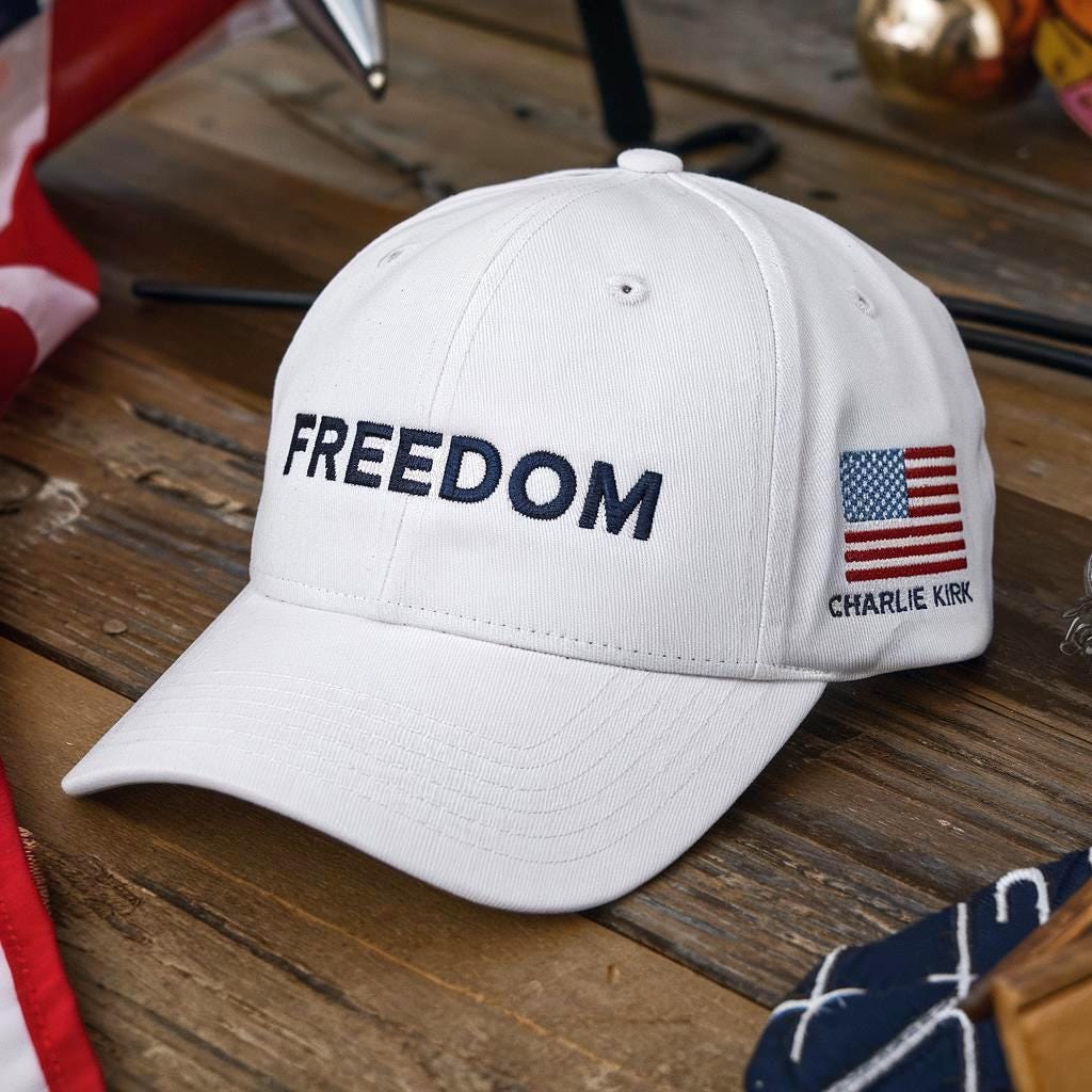 Charlie Kirk Freedom Embroidered Hat In Memory Of Charlie Kirk Cap This Is The Turning Point Hat Political Awareness Cap Patriotic Hat