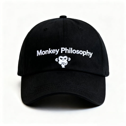 Monkey Philosophy Freedom Philosophy Baseball Cap - Stylish Monkey Embroidery Cool Street Sun Hat