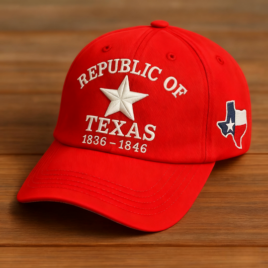 🔥Only a Few Left -Republic of Texas Commemorative Baseball Cap · Vintage Brown