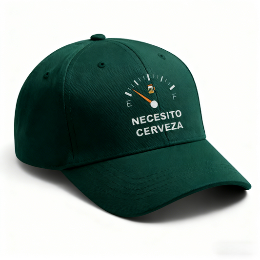 NECESITO CERVEZA “Beer Gauge” Embroidered Baseball Cap