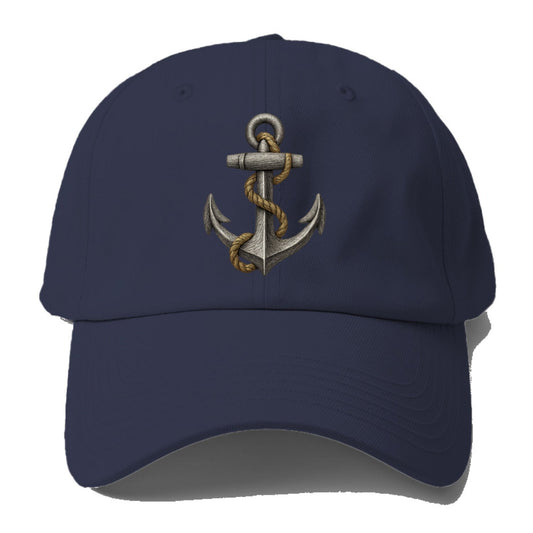 Anchor And Rope Nautical Illustration Baseball Cap