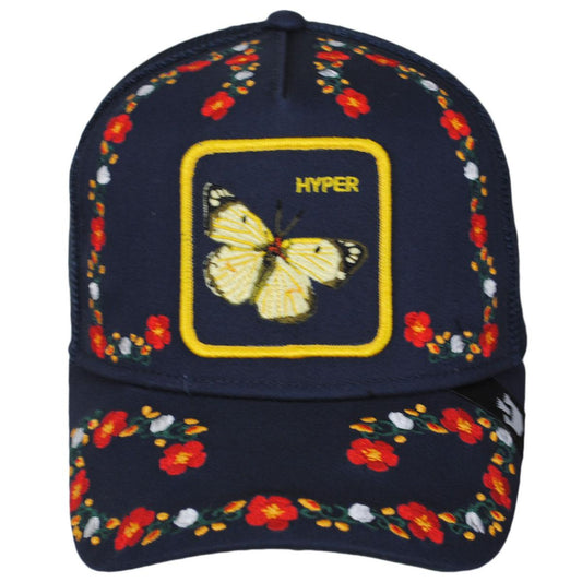 Hyper Floral Mesh Trucker Snapback Baseball Cap