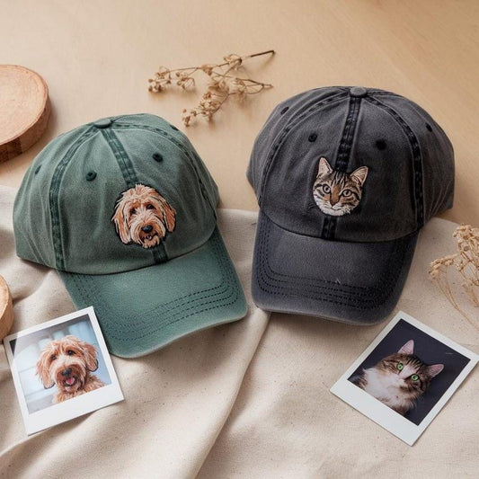 Custom EMBROIDERED Pet Hat Using Pet Photo Personalized Dog Hat Custom Cat Hat Custom Pet Cap Dog Hat Custom Dog Baseball Cap Dog Mom Hat