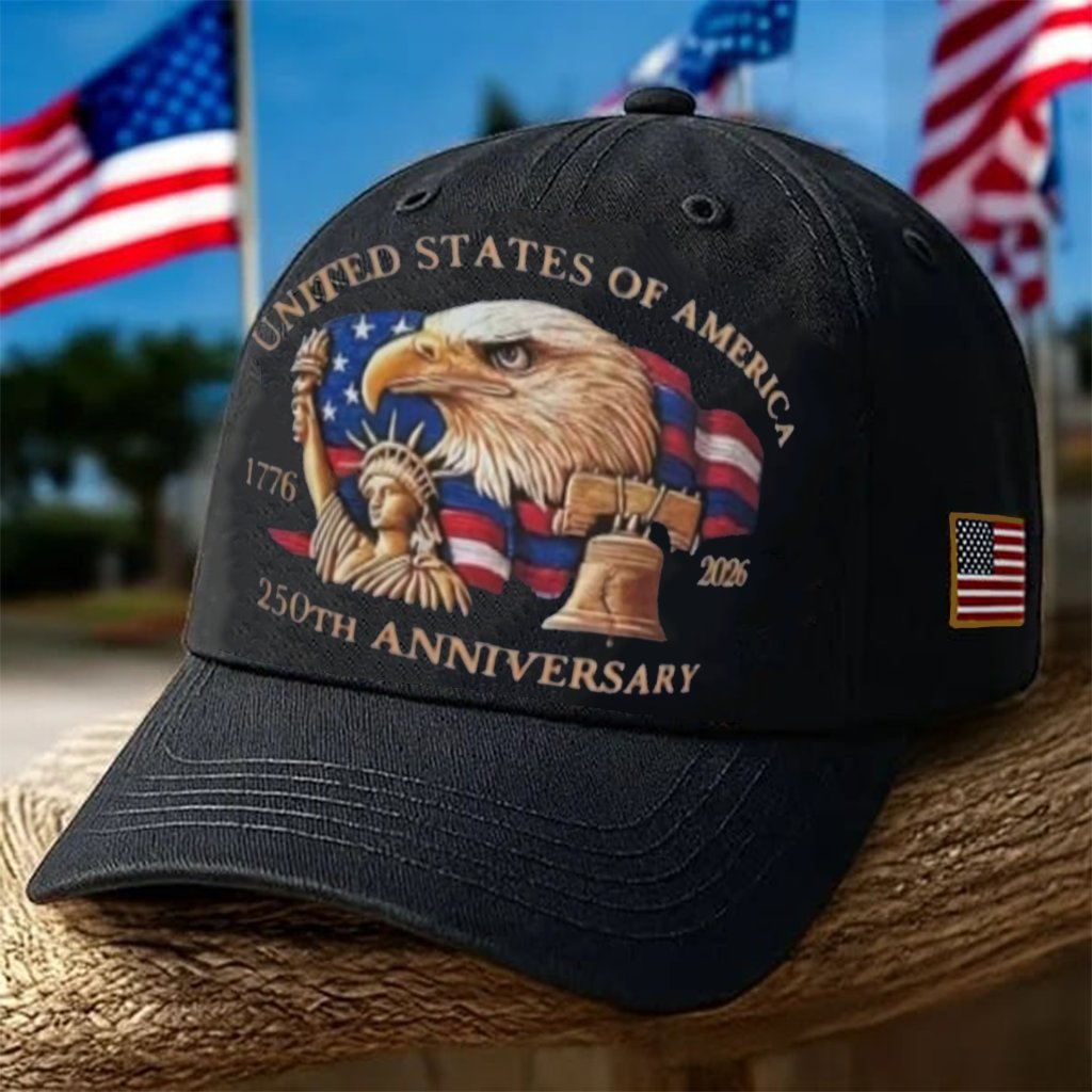 🗽Eagle & Liberty – United States 250th Anniversary Printed Hat🦅(Breathable & Lightweight Comfort & Unisex Fit)