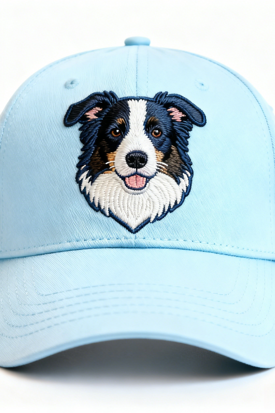 British Countryside Dog Cap - Labrador/Border Collie Embroidered Sun Hat for Dog Lovers