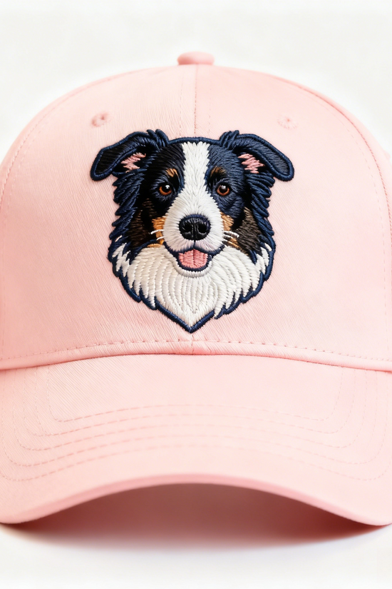 British Countryside Dog Cap - Labrador/Border Collie Embroidered Sun Hat for Dog Lovers