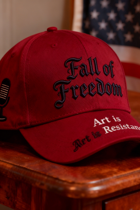 “Fall of Freedom” 🧢 Art Is Resistance — Wear Your Voice.