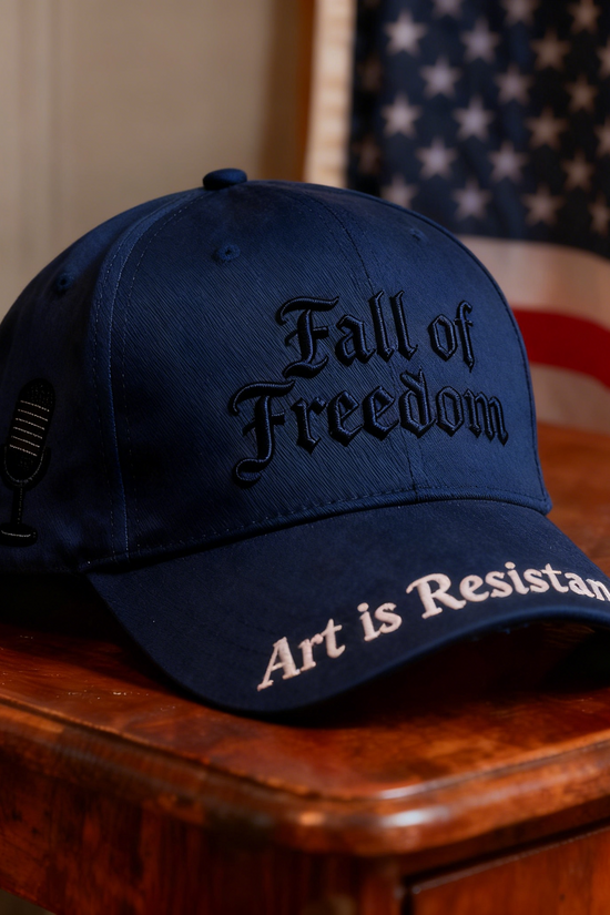 “Fall of Freedom” 🧢 Art Is Resistance — Wear Your Voice.