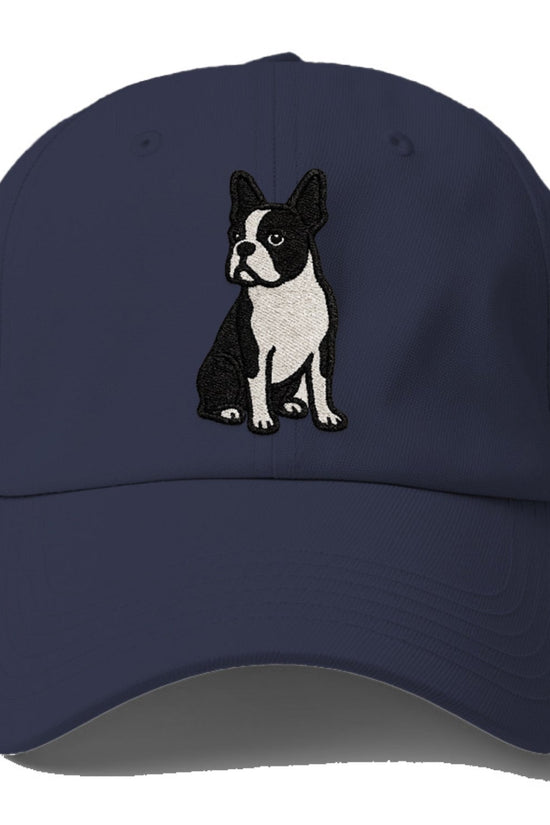 Boston Terrier Black White Tuxedo Charming Companion Baseball Cap