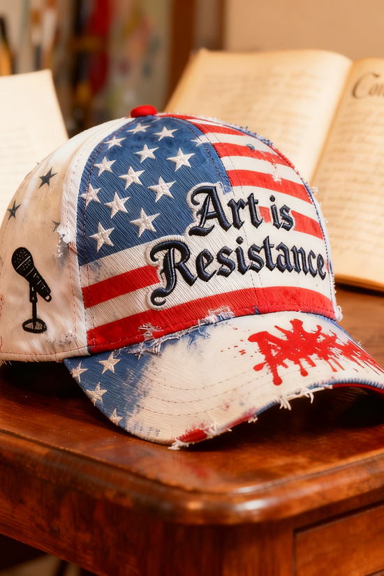“Fall of Freedom” 🧢 Art Is Resistance — Wear Your Voice.