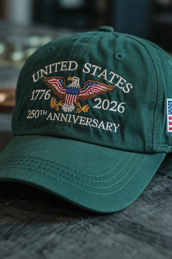 250th Anniversary Embroidered Baseball Us Tribute Retro Cap Anniversary Gift Gift For Dad