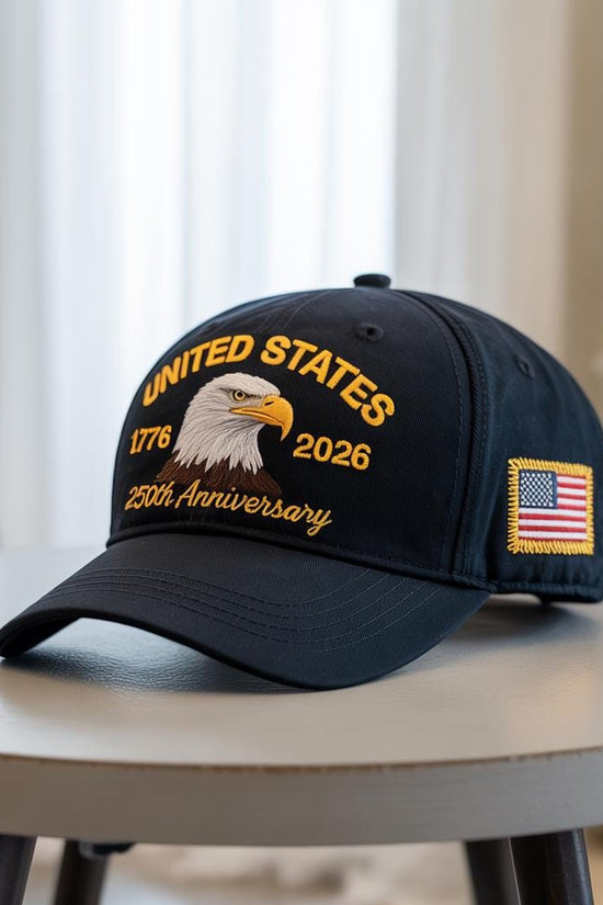 Embroidered Usa 250th Anniversary Cap American Eagle Cap Patriotic Hat 250th Anniversary Embroidered Baseball Us Tribute Retro Cap