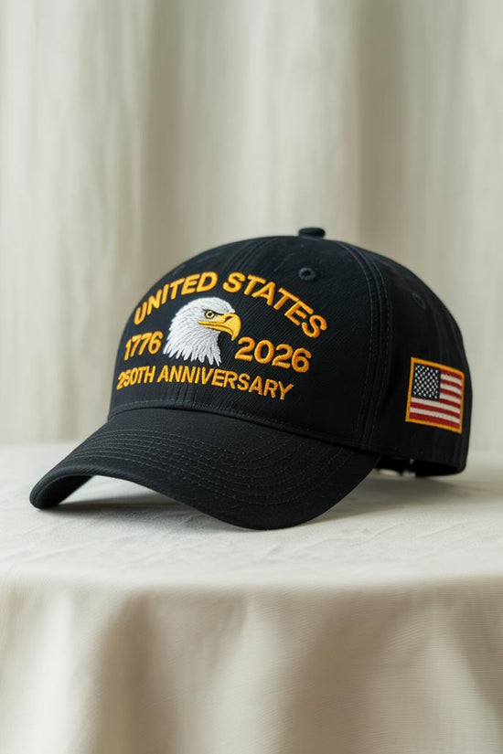 Embroidered Usa 250th Anniversary Cap American Eagle Cap Patriotic Hat 250th Anniversary Embroidered Baseball Us Tribute Retro Cap