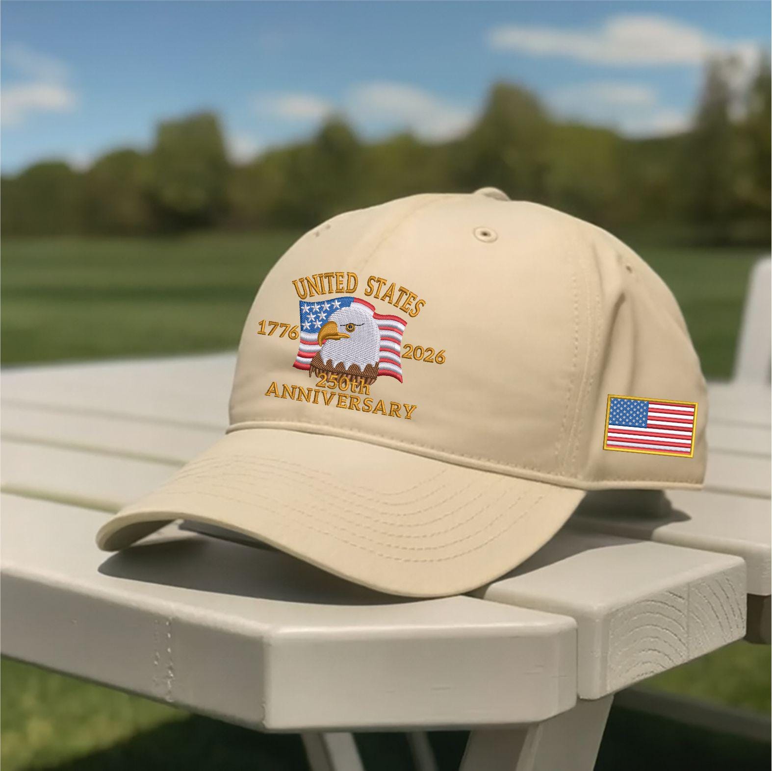 Usa 250th Anniversary Hat 1776 2026 Bald Eagle Embroidered Cap American Flag Patriotic Baseball Hat American Eagle Hat Us Tribute Cap