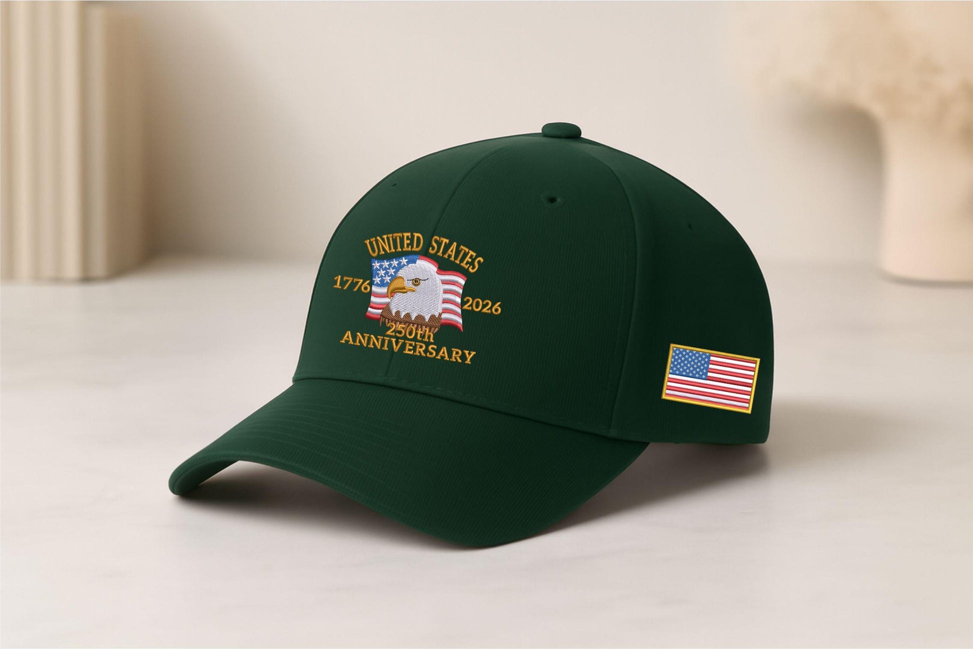 Usa 250th Anniversary Hat 1776 2026 Bald Eagle Embroidered Cap American Flag Patriotic Baseball Hat American Eagle Hat Us Tribute Cap