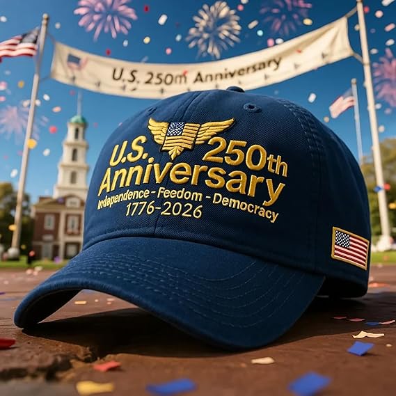 Us 250th Anniversary Hat Patriotic Adjustable Baseball Cap 250th Anniversary Usa Hat For Men Women