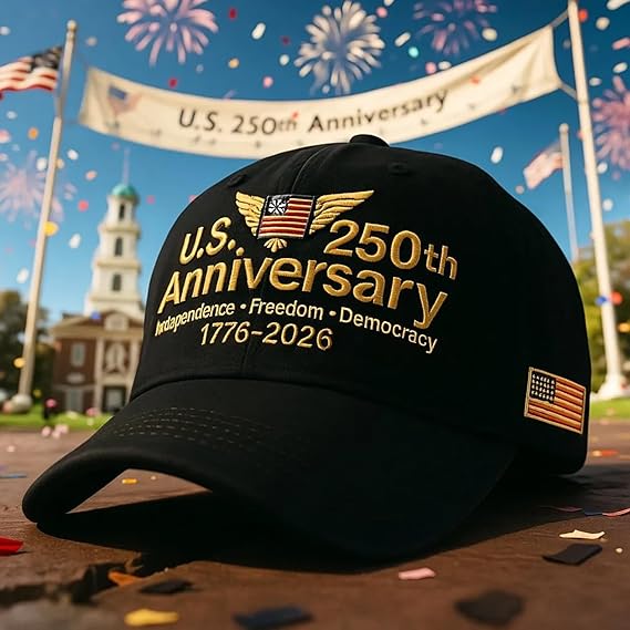 Us 250th Anniversary Hat Patriotic Adjustable Baseball Cap 250th Anniversary Usa Hat For Men Women