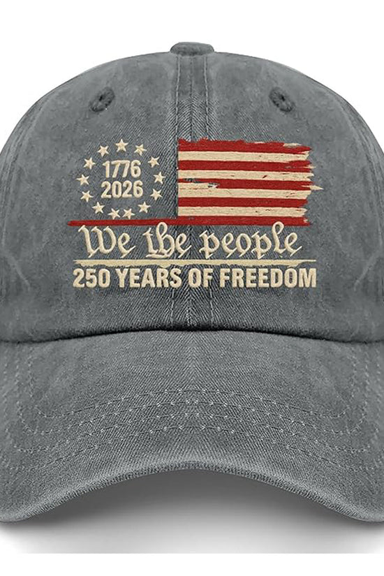 Us 250th Anniversary 250 Years Freedoms 1776 2026 Baseball Hats Funny