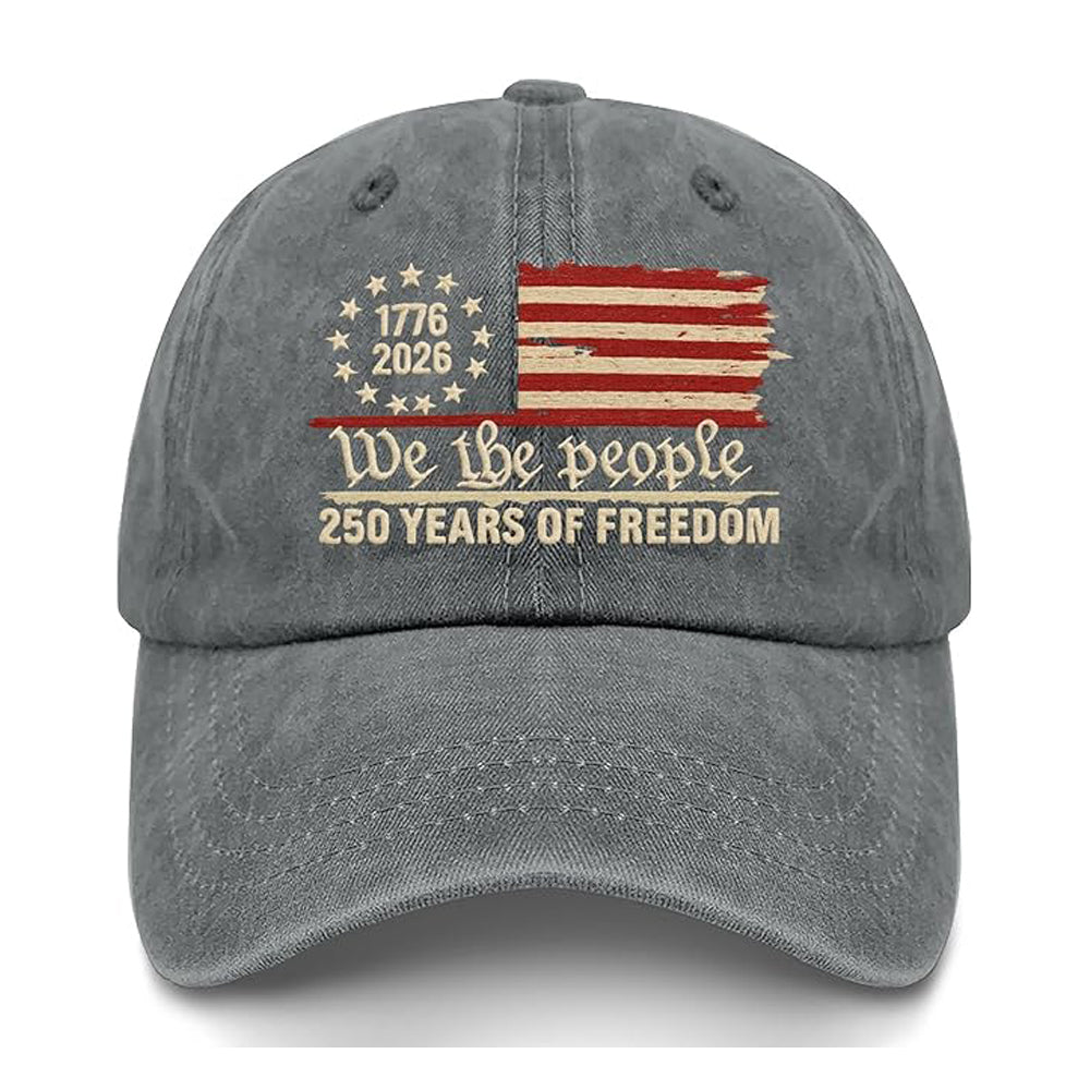 Us 250th Anniversary 250 Years Freedoms 1776 2026 Baseball Hats Funny