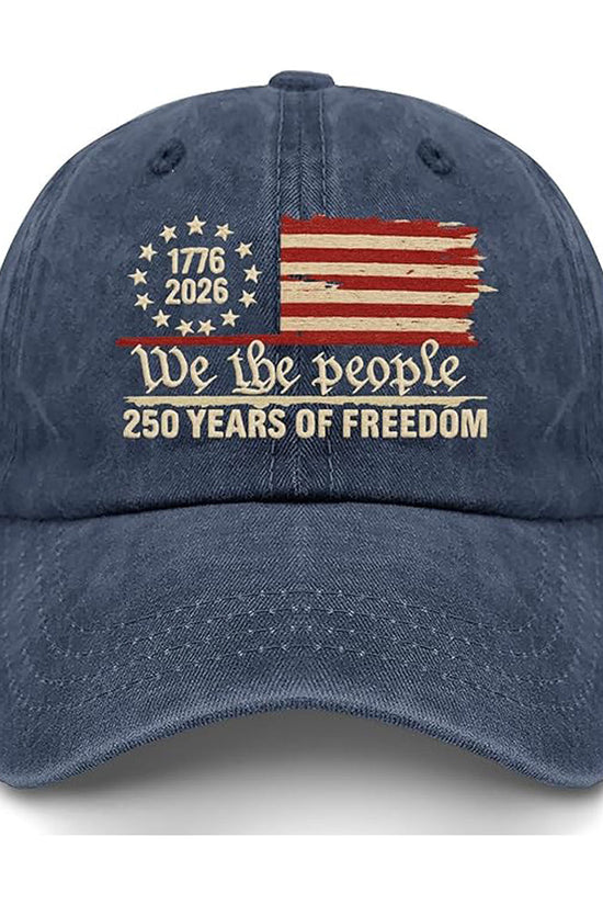 Us 250th Anniversary 250 Years Freedoms 1776 2026 Baseball Hats Funny