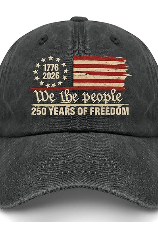 Us 250th Anniversary 250 Years Freedoms 1776 2026 Baseball Hats Funny
