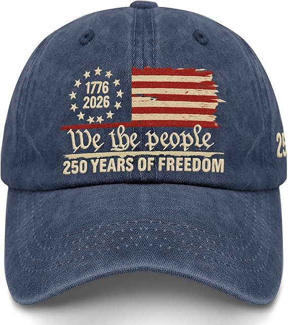 Us 250th Anniversary 250 Years Freedoms 1776 2026 Embroidered Baseball Hats Funny