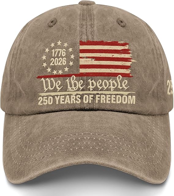 Us 250th Anniversary 250 Years Freedoms 1776 2026 Embroidered Baseball Hats Funny