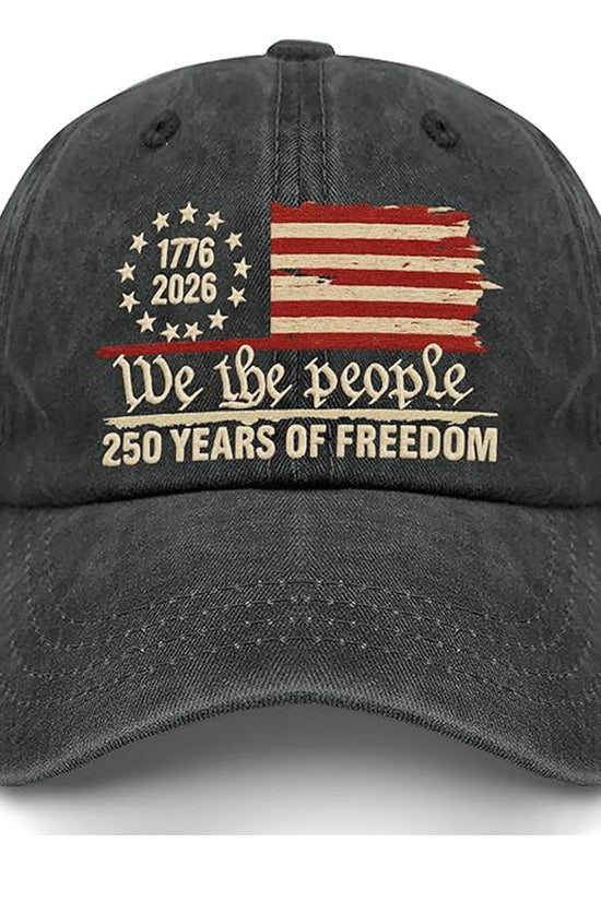 Us 250th Anniversary 250 Years Freedoms 1776 2026 Embroidered Baseball Hats Funny