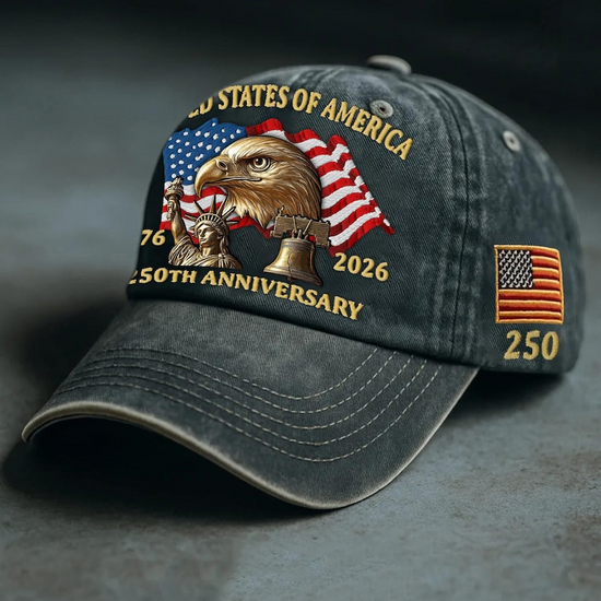 Custom Memorabilia Military Baseball Hat Personalized Us 250th Anniversary Cap Veteran Gift Independence Day Hat