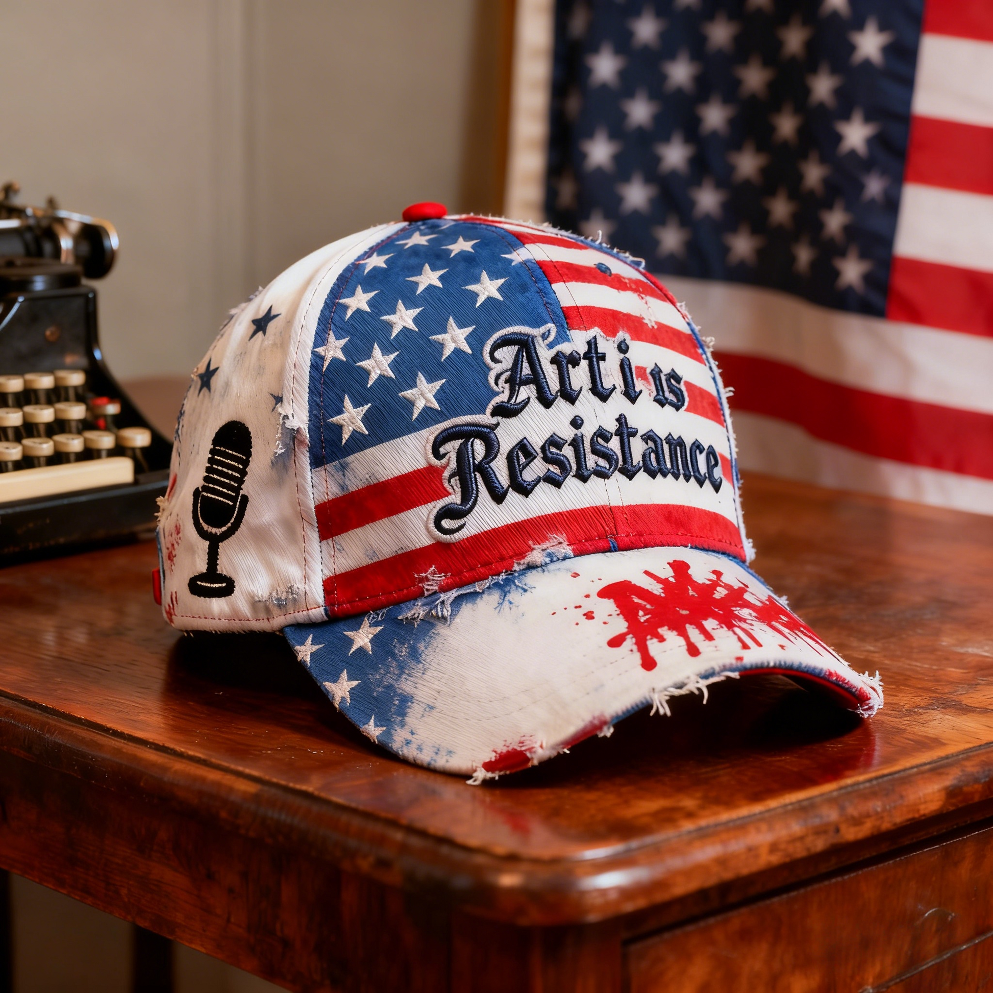 “Fall of Freedom” 🧢 Art Is Resistance — Wear Your Voice.