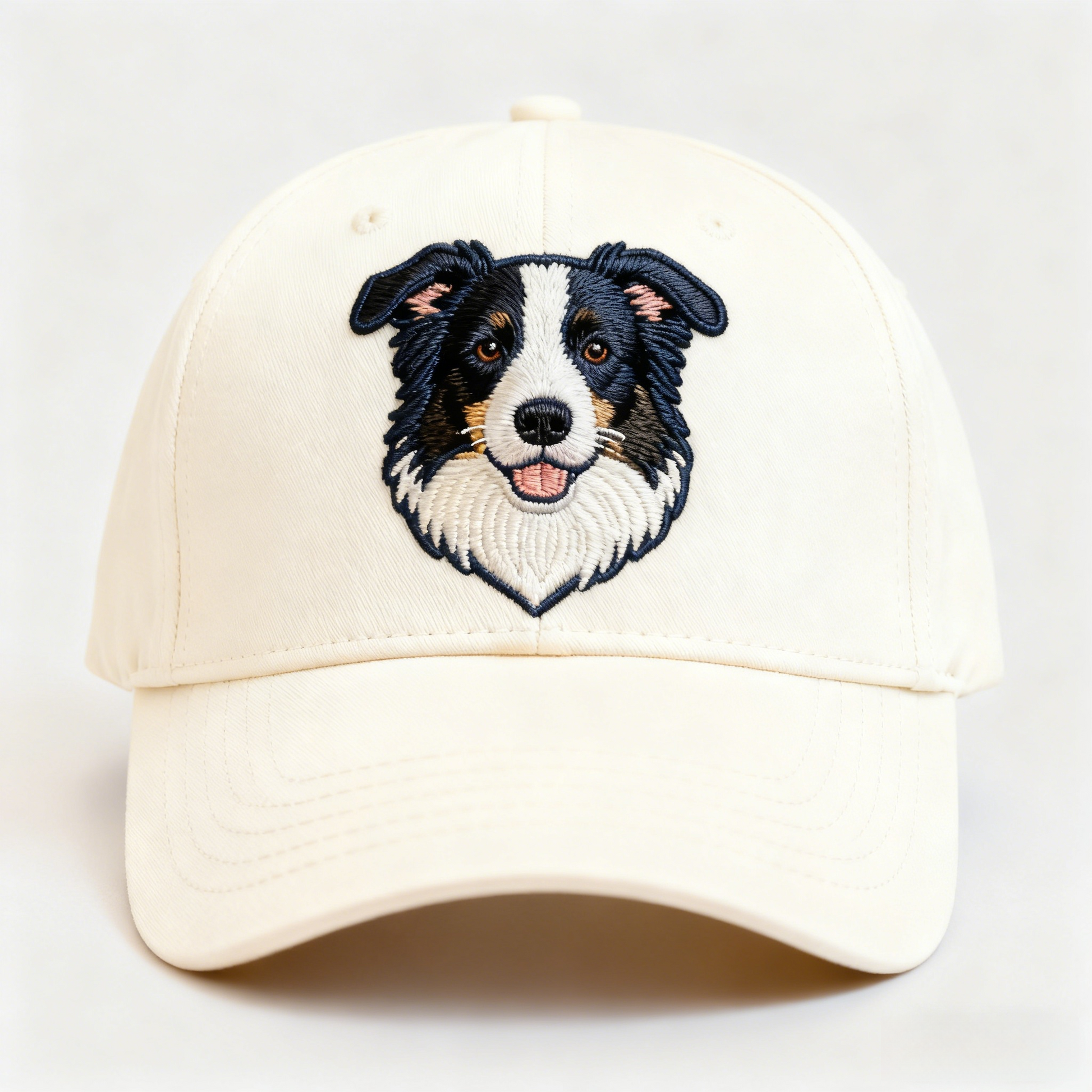 British Countryside Dog Cap - Labrador/Border Collie Embroidered Sun Hat for Dog Lovers