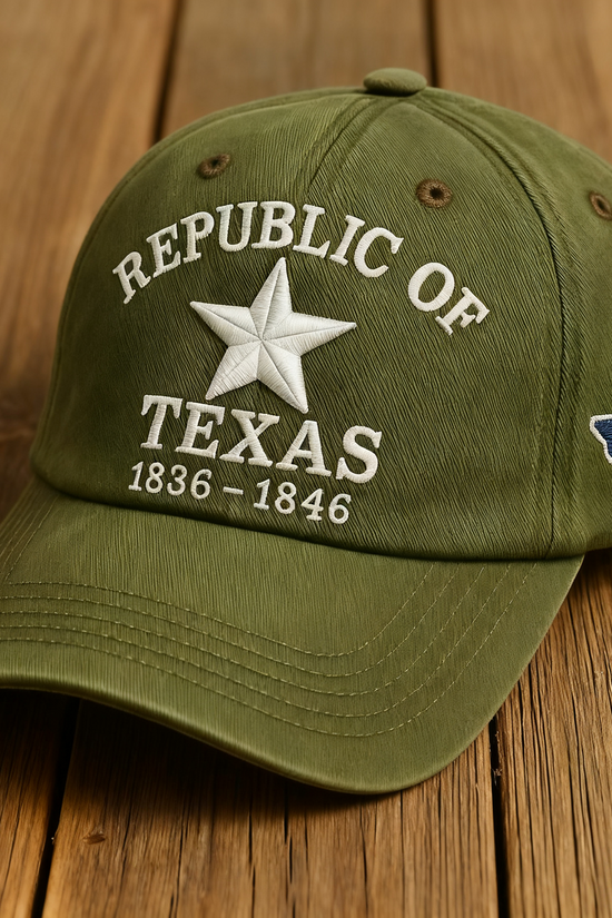 🔥Only a Few Left -Republic of Texas Commemorative Baseball Cap · Vintage Brown