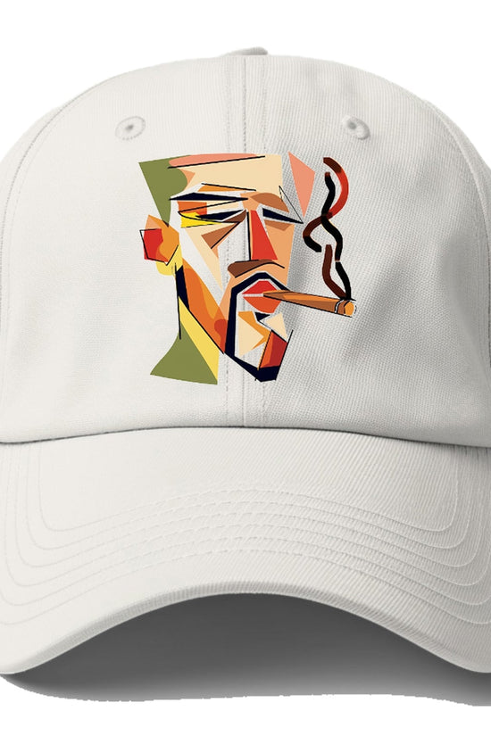 Cigar Cool Abstract Expression Baseball Cap