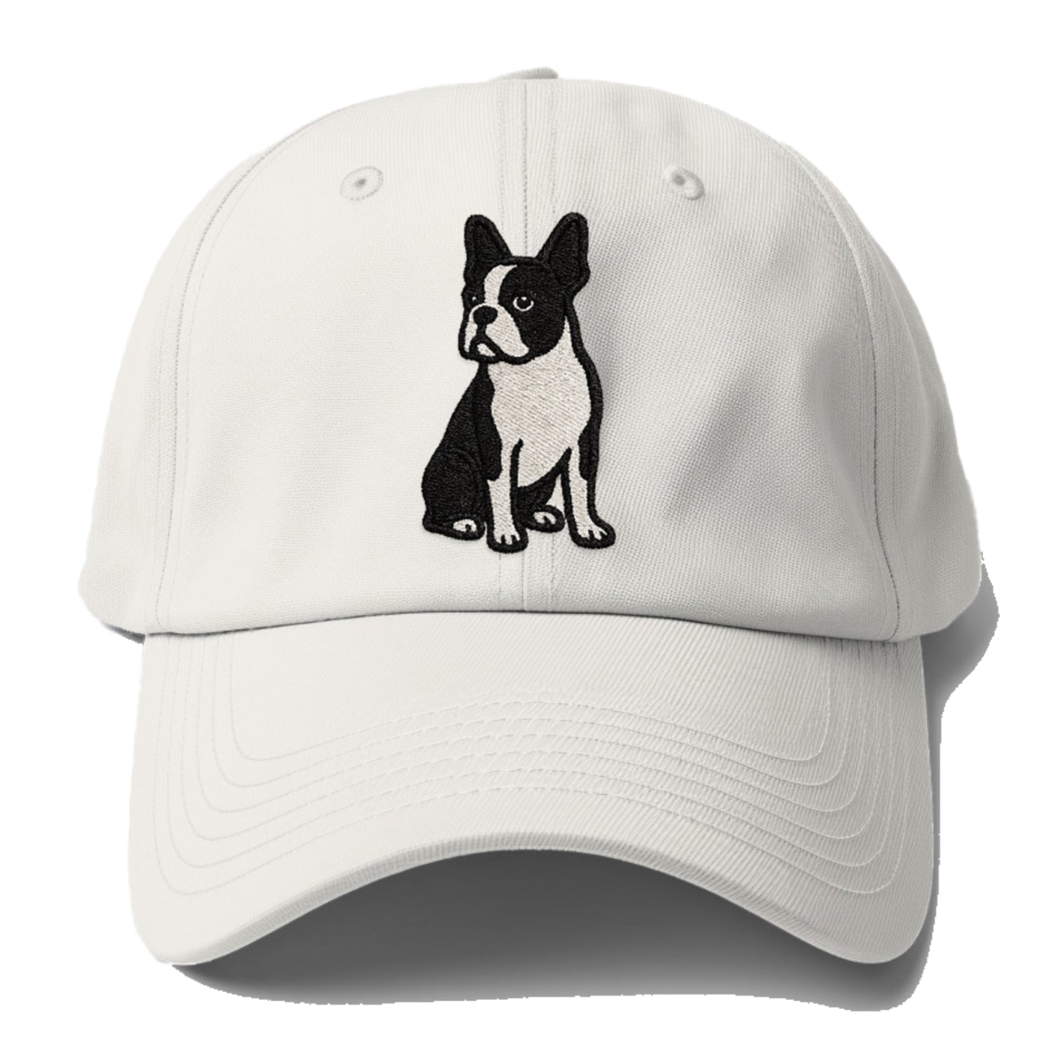 Boston Terrier Black White Tuxedo Charming Companion Baseball Cap