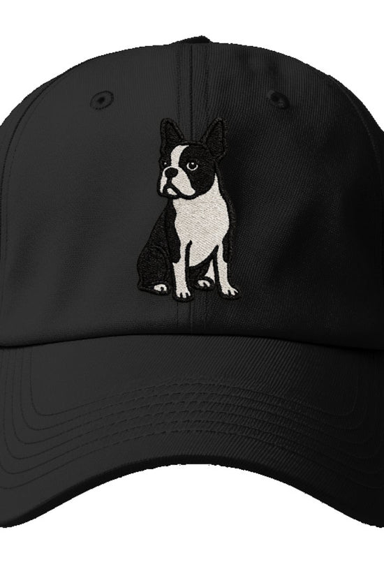 Boston Terrier Black White Tuxedo Charming Companion Baseball Cap