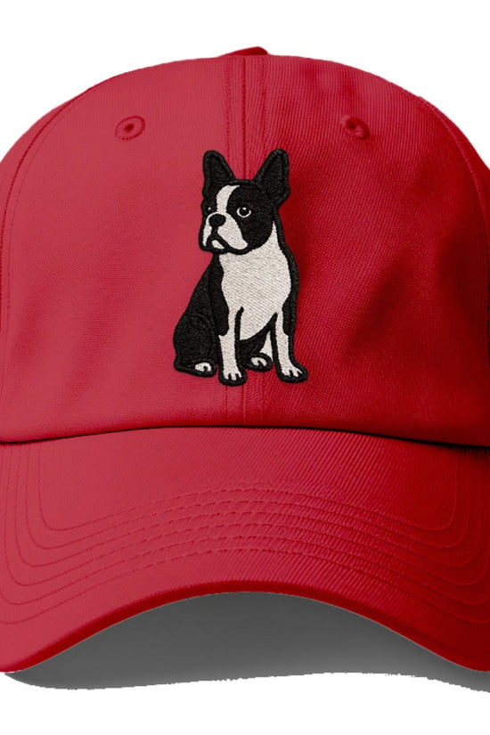 Boston Terrier Black White Tuxedo Charming Companion Baseball Cap