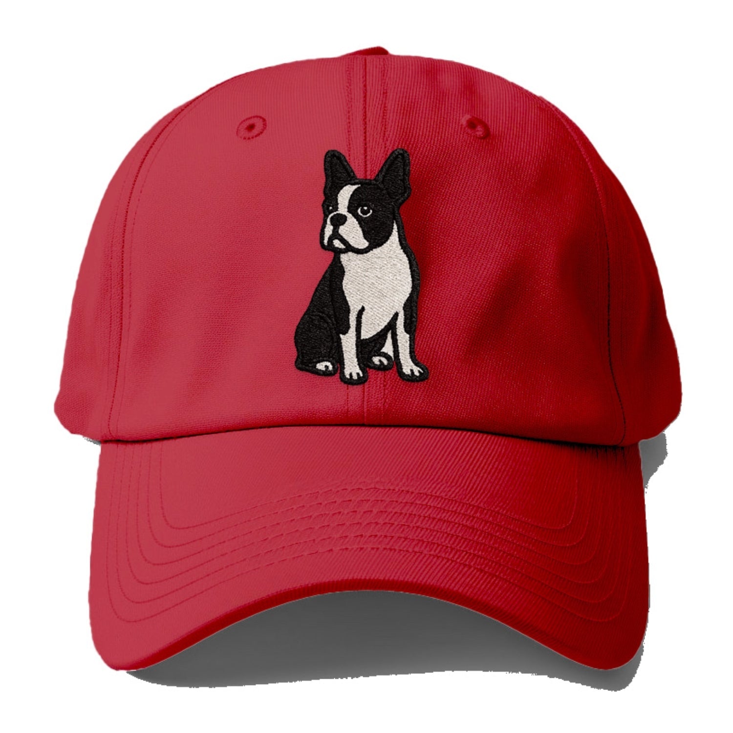 Boston Terrier Black White Tuxedo Charming Companion Baseball Cap