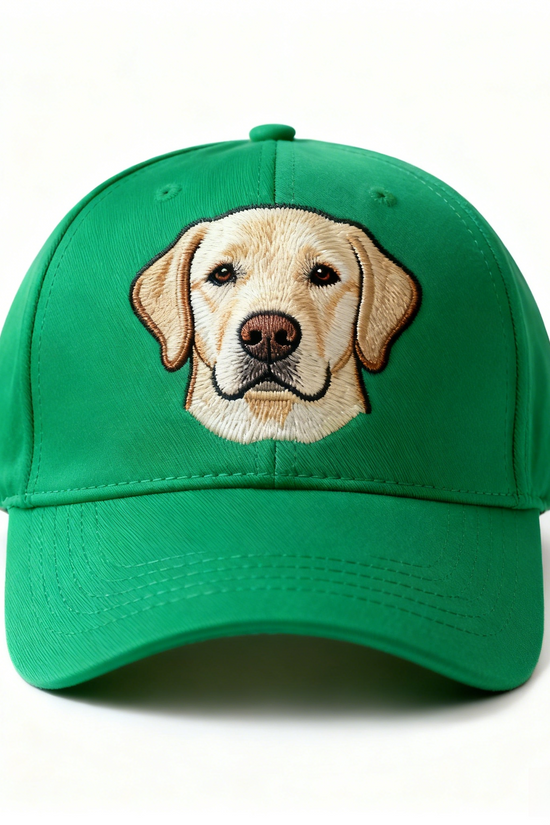 British Countryside Dog Cap - Labrador/Border Collie Embroidered Sun Hat for Dog Lovers
