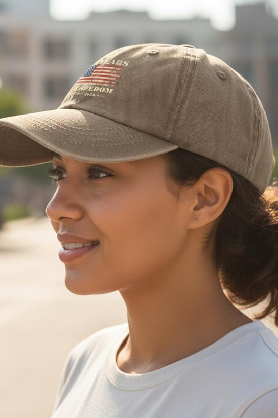 USA 250th Anniversary Hat, Adjustable 250th Anniversary Printed Patriotic Baseball Caps, Tribute Retro Washed Hat