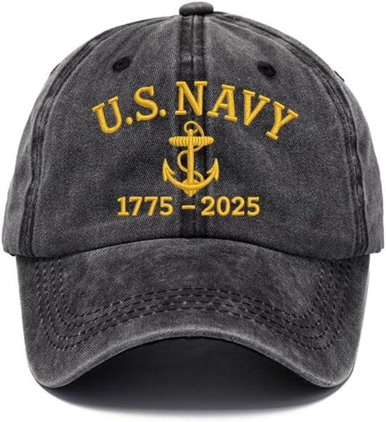 USA 250th Anniversary Hat, Adjustable 250th Anniversary Printed Patriotic Baseball Caps, Tribute Retro Washed Hat