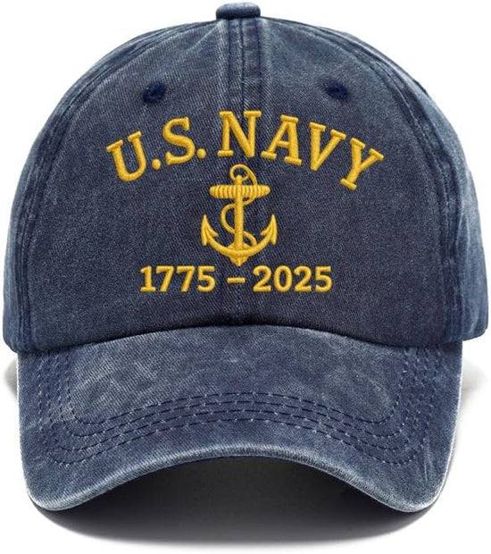 USA 250th Anniversary Hat, Adjustable 250th Anniversary Printed Patriotic Baseball Caps, Tribute Retro Washed Hat