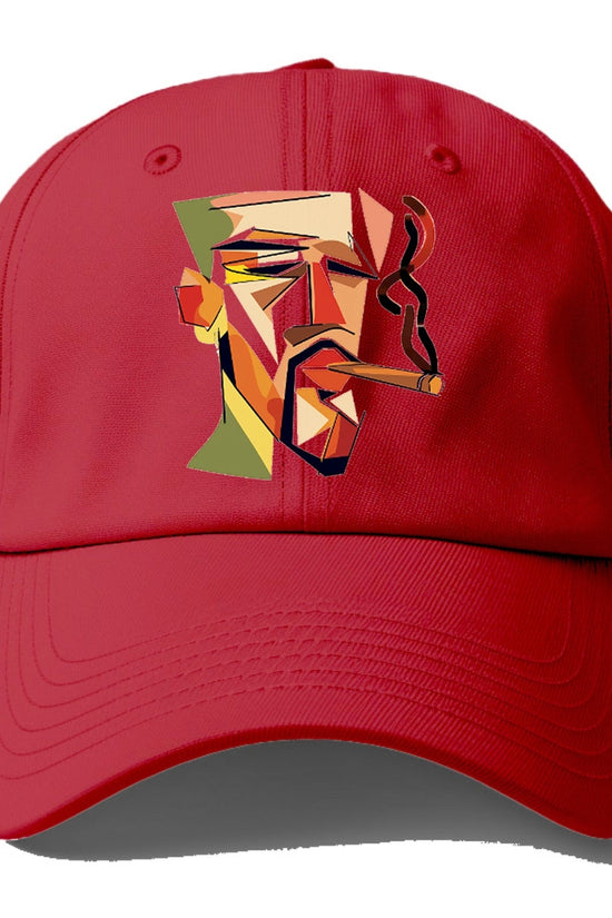 Cigar Cool Abstract Expression Baseball Cap