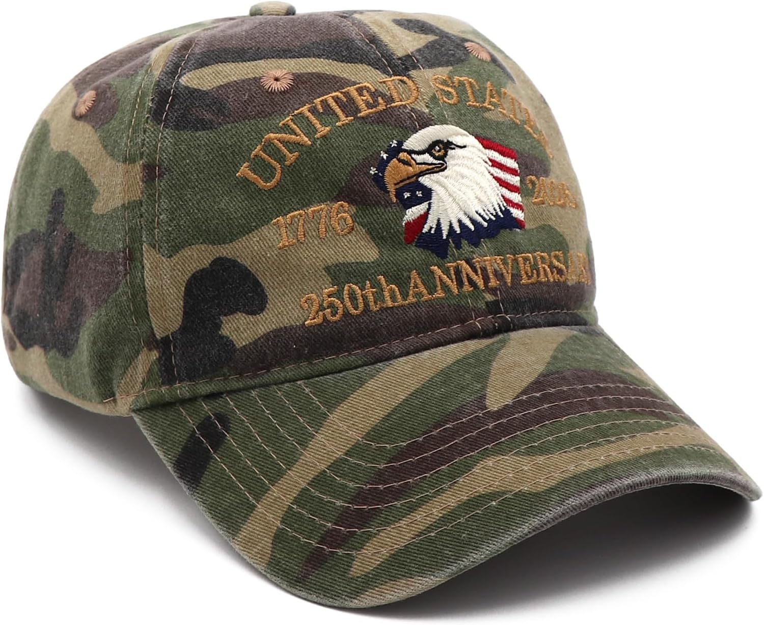 250 Anniversary USA Hat Adjustable America 250th Anniversary Hat 1776-2026 Embroidery Baseball Cap