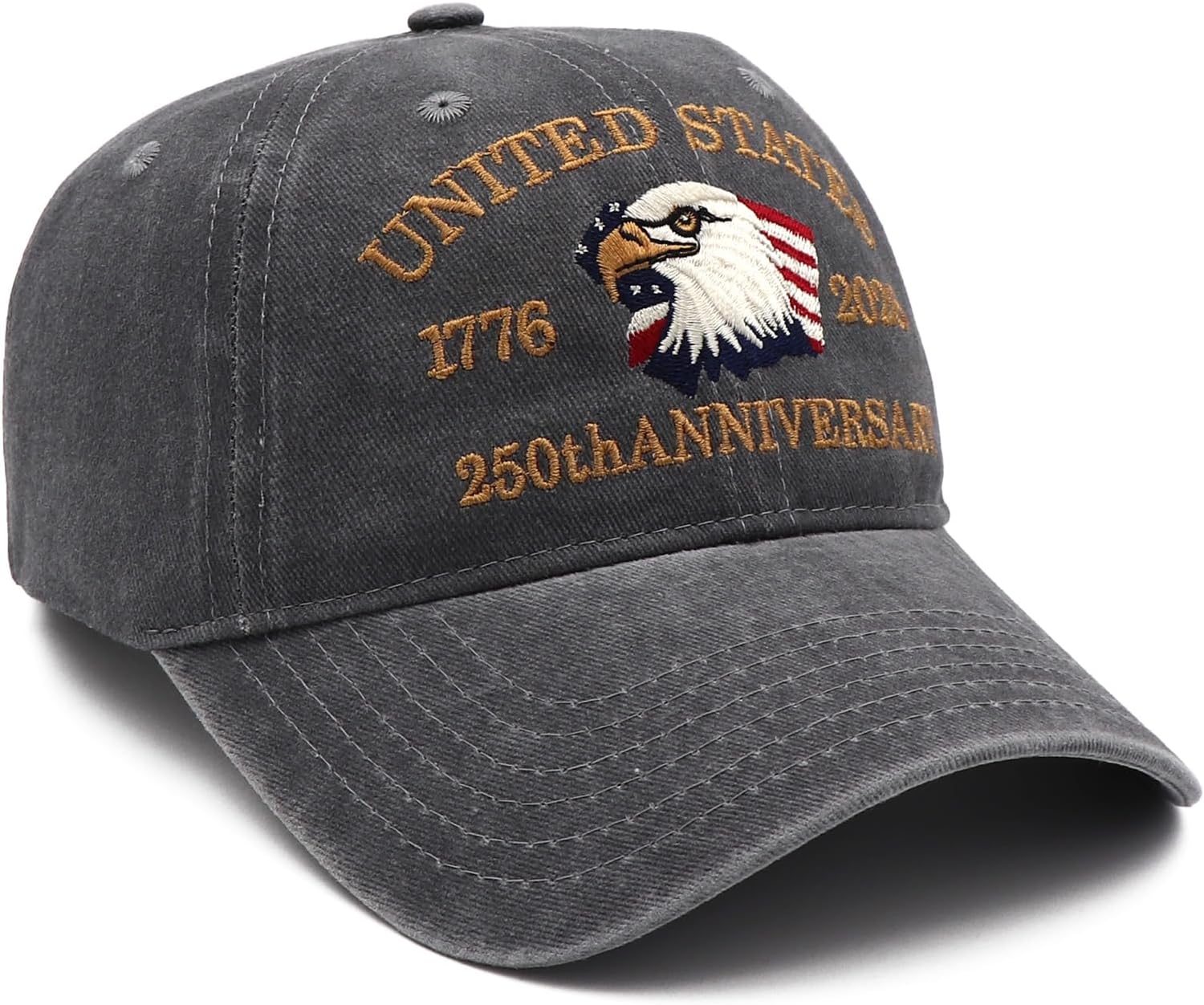 250 Anniversary USA Hat Adjustable America 250th Anniversary Hat 1776-2026 Embroidery Baseball Cap