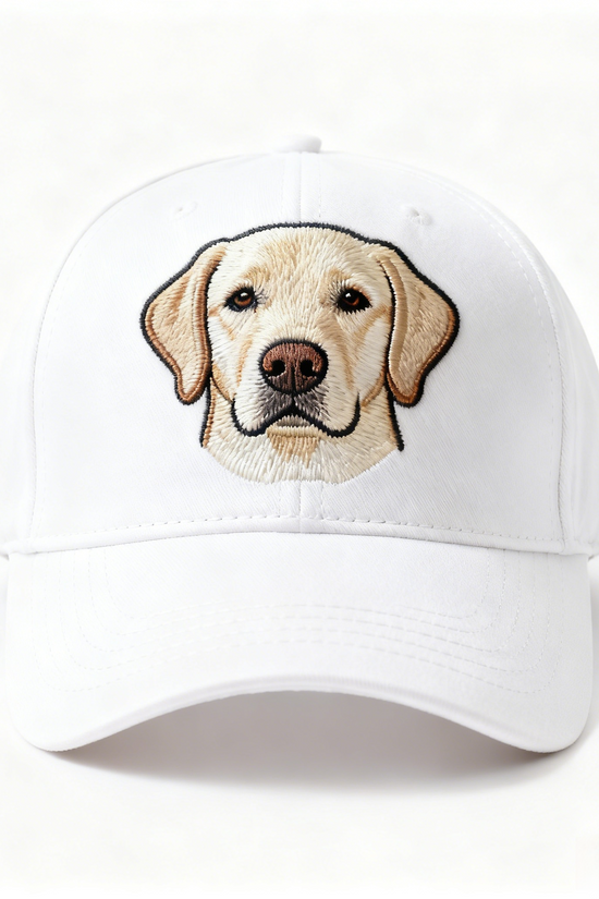 British Countryside Dog Cap - Labrador/Border Collie Embroidered Sun Hat for Dog Lovers