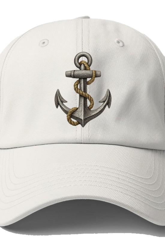 Anchor And Rope Nautical Illustration Baseball Cap