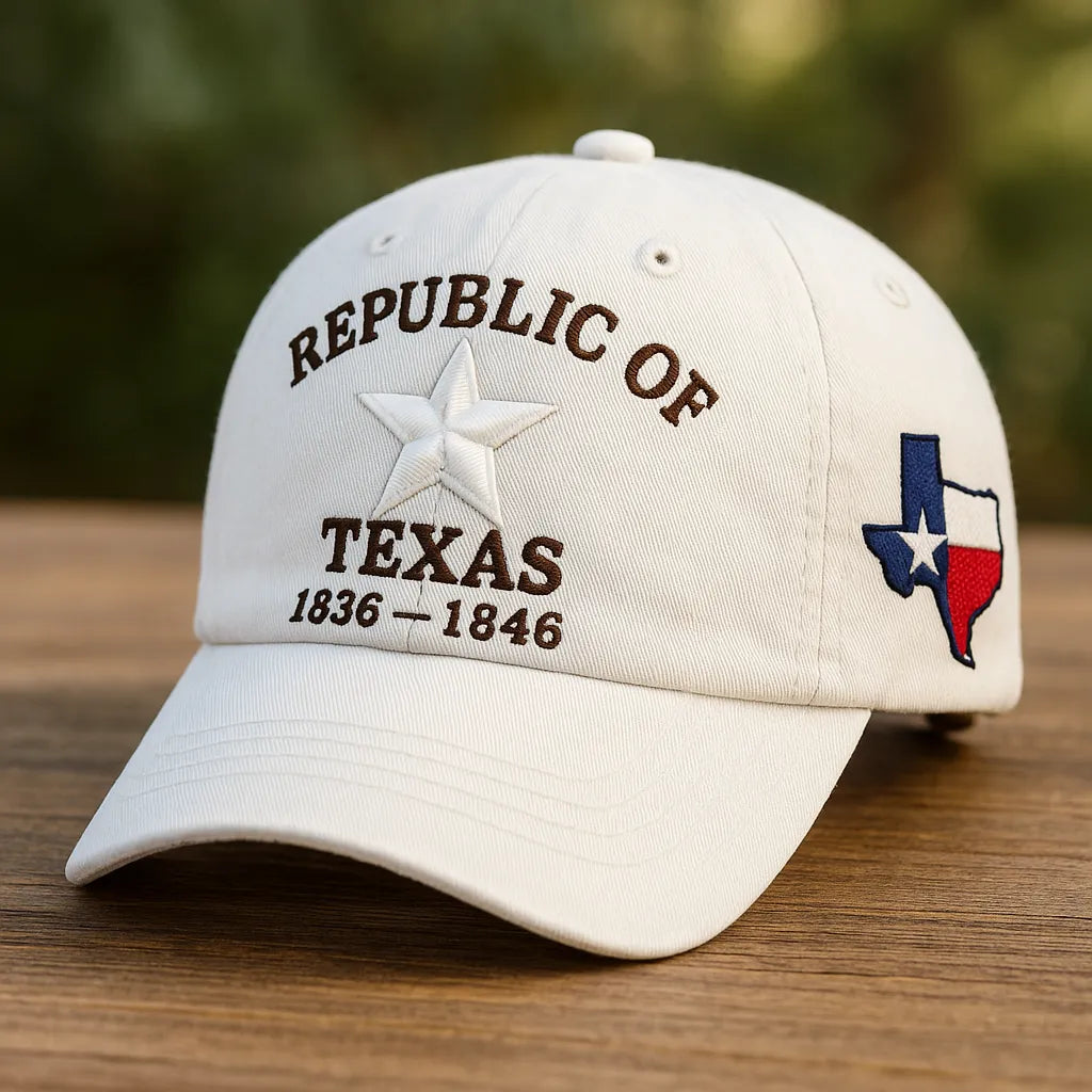 🔥Only a Few Left -Republic of Texas Commemorative Baseball Cap · Vintage Brown